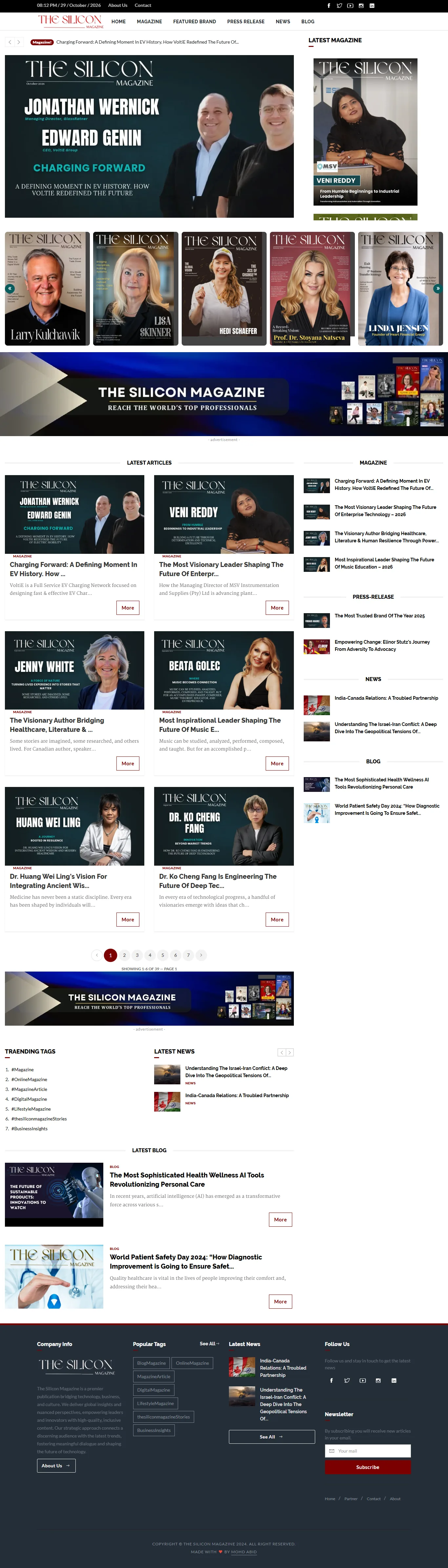 The Silicon Magazine — Digital Magazine Website